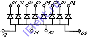 схема соединения электродов с выводами