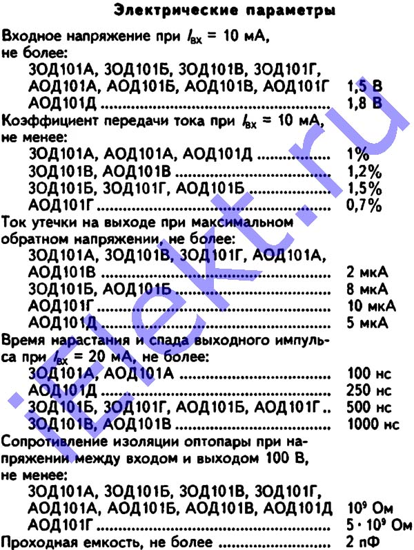 Оптопара АОД101Б (Aod101b) - Купить На IElekt.Ru